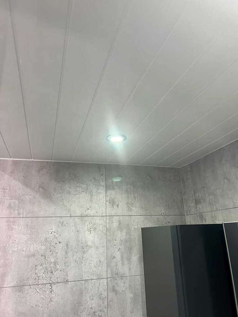 White Grooved Cladding Panels - Bathroom Cladding Store
