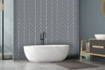 Monument Grey – Solid Colour Cutline (Chevron) - Image 2