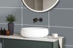 Monument Grey – Solid Colour Cutline (Large Tile) - Image 2