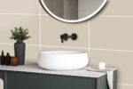 Taupe – Solid Colour Cutline (Large Tile) - Image 2