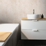 Aquamax Beige Concrete Matt Shower Wall Panels - Image 3