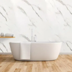 Aquamax Timeless Carrara Marble Matt Shower Wall Panels - Image 2