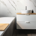 Aquamax Timeless Carrara Marble Matt Shower Wall Panels - Image 3